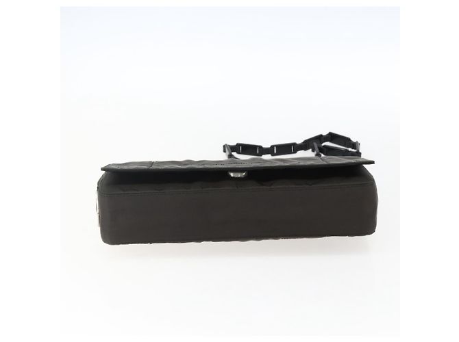 Bolso de Hombro PRADA de Nylon y Cuero Caqui Auth 173639 - vista 5