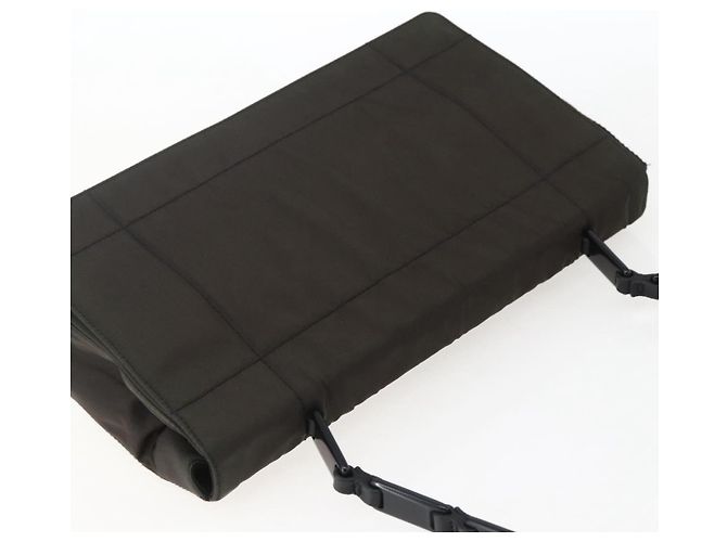 Bolso de Hombro PRADA de Nylon y Cuero Caqui Auth 173639 - vista 6
