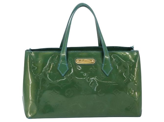 LOUIS VUITTON Borsa a Mano Vernis Wilshire PM Blu Galattico M93646 LV Auth 172120 - vista 13