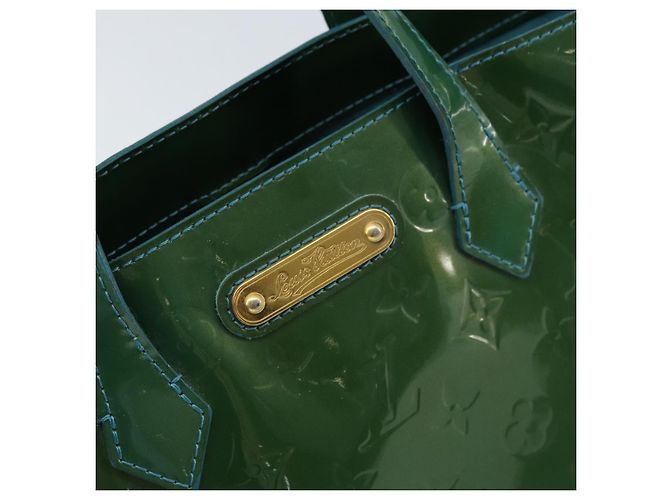 LOUIS VUITTON Borsa a Mano Vernis Wilshire PM Blu Galattico M93646 LV Auth 172120 - vista 17