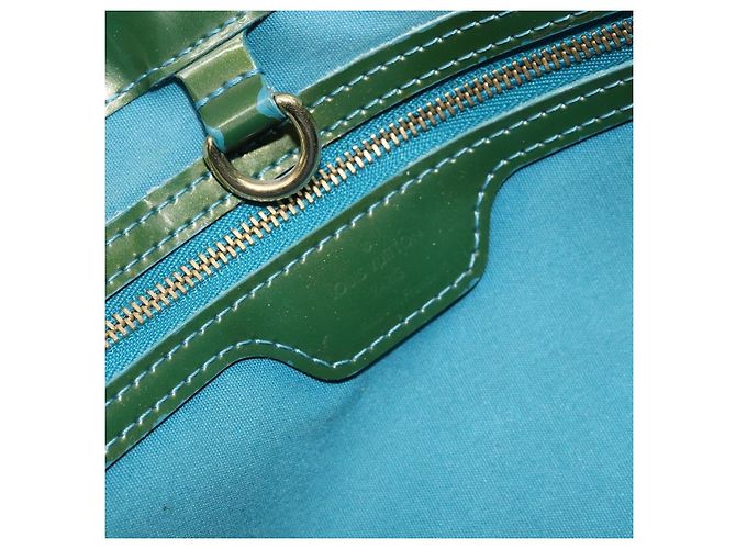 LOUIS VUITTON Borsa a Mano Vernis Wilshire PM Blu Galattico M93646 LV Auth 172120 - vista 18