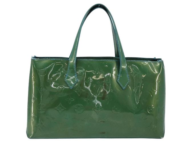 LOUIS VUITTON Borsa a Mano Vernis Wilshire PM Blu Galattico M93646 LV Auth 172120 - vista 2