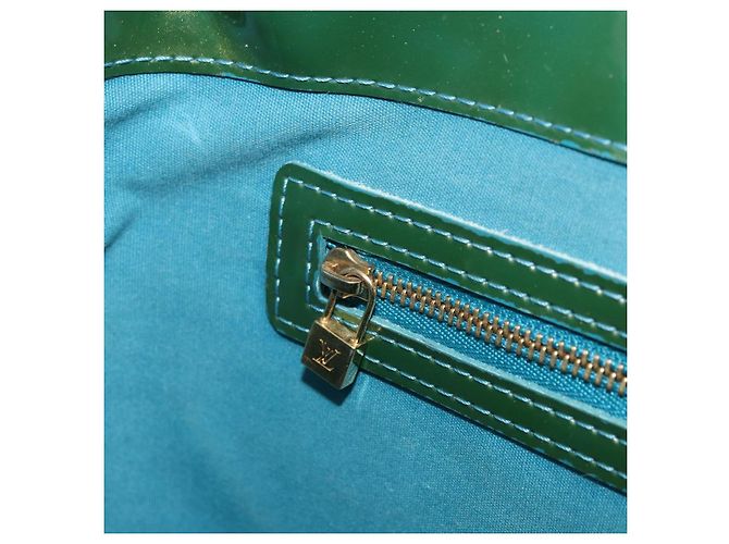 LOUIS VUITTON Borsa a Mano Vernis Wilshire PM Blu Galattico M93646 LV Auth 172120 - vista 21