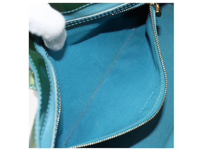 LOUIS VUITTON Borsa a Mano Vernis Wilshire PM Blu Galattico M93646 LV Auth 172120 - vista 22
