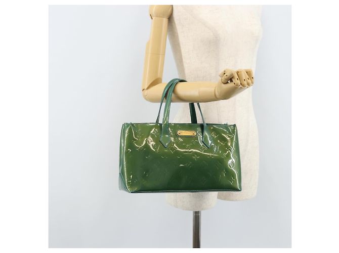 LOUIS VUITTON Borsa a Mano Vernis Wilshire PM Blu Galattico M93646 LV Auth 172120 - vista 23