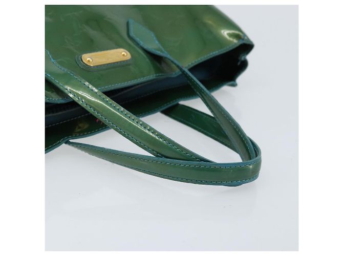LOUIS VUITTON Borsa a Mano Vernis Wilshire PM Blu Galattico M93646 LV Auth 172120 - vista 7