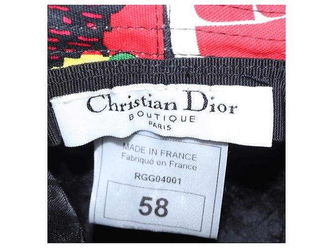 Christian Dior Hat Canvas Multicolor Auth 168182SAM Multiple colors - view 12