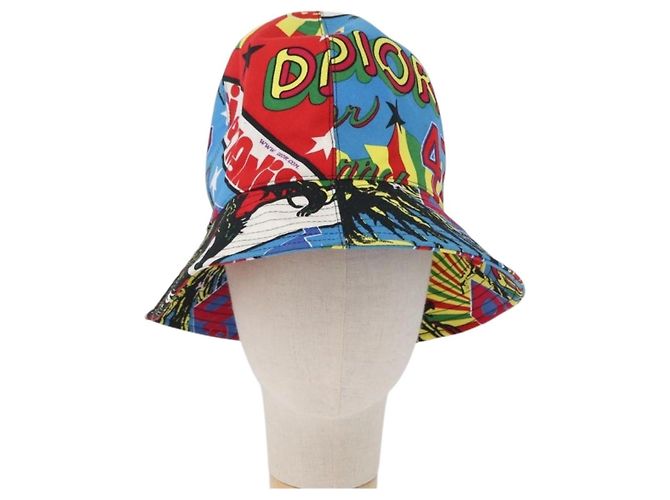 Christian Dior Hat Canvas Multicolor Auth 168182SAM Multiple colors - view 13