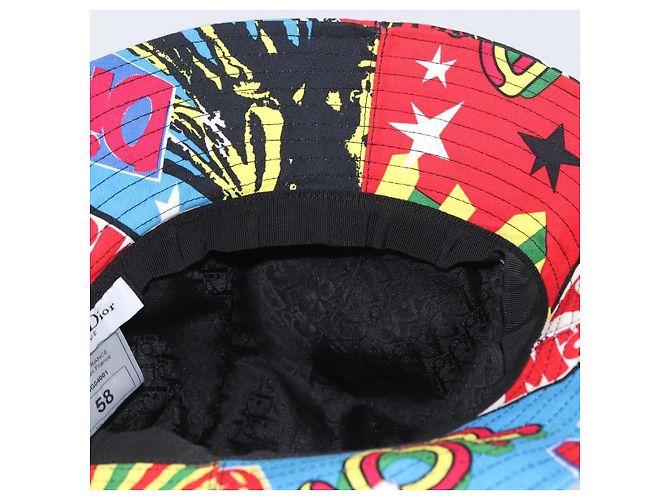 Christian Dior Hat Canvas Multicolor Auth 168182SAM Multiple colors - view 17