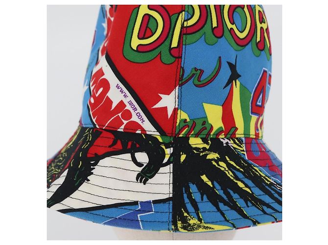 Christian Dior Hat Canvas Multicolor Auth 168182SAM Multiple colors - view 6