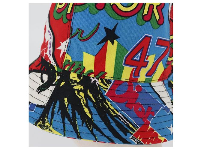 Christian Dior Hat Canvas Multicolor Auth 168182SAM Multiple colors - view 7