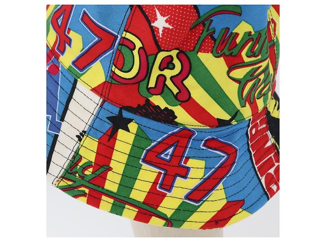 Christian Dior Hat Canvas Multicolor Auth 168182SAM Multiple colors - view 8