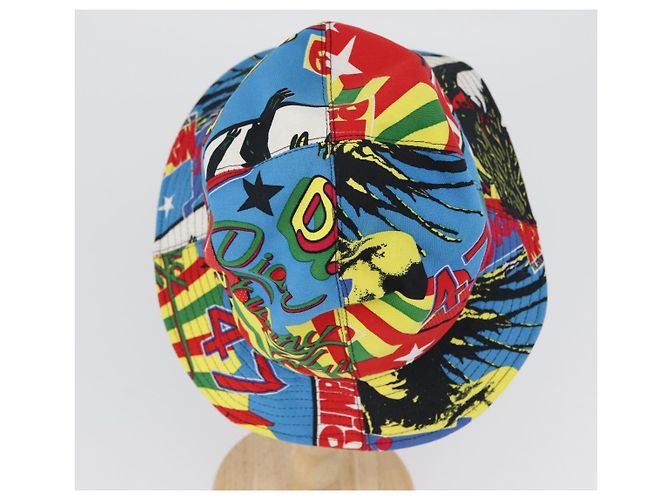 Christian Dior Hat Canvas Multicolor Auth 168182SAM Multiple colors - view 9