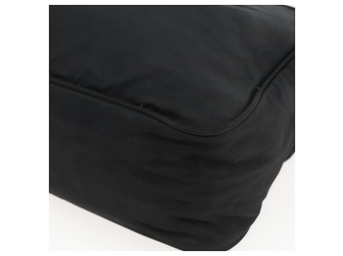PRADA Borsa a mano in nylon nero argento Auth 173607 - vista 16