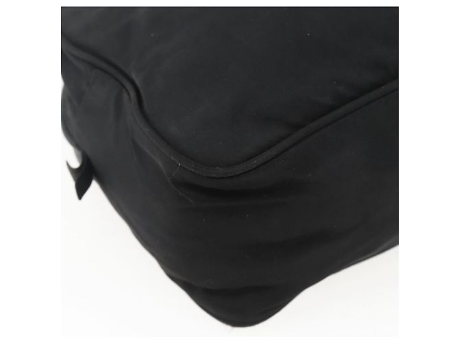 PRADA Borsa a mano in nylon nero argento Auth 173607 - vista 17