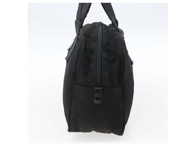 PRADA Borsa a mano in nylon nero argento Auth 173607 - vista 4
