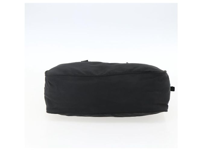 PRADA Borsa a mano in nylon nero argento Auth 173607 - vista 5