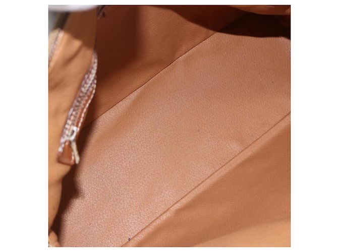 Céline Sac à main en toile Macadam CELINE en cuir PVC 2 en 1 marron or Auth ep13453 Doré - vue 11