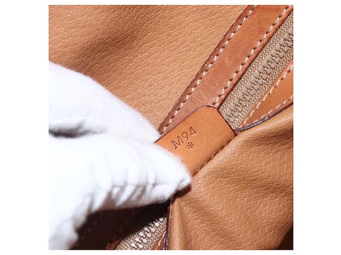 Céline Sac à main en toile Macadam CELINE en cuir PVC 2 en 1 marron or Auth ep13453 Doré - vue 12