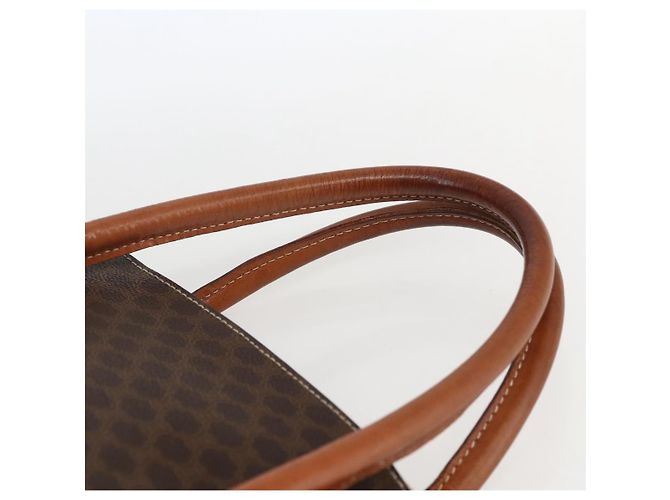 Céline Sac à main en toile Macadam CELINE en cuir PVC 2 en 1 marron or Auth ep13453 Doré - vue 18