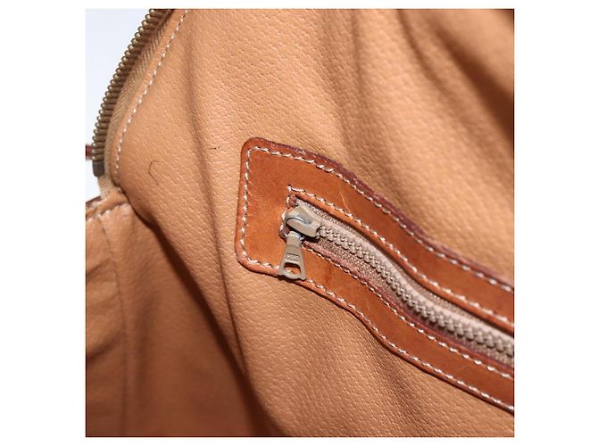 Céline Sac à main en toile Macadam CELINE en cuir PVC 2 en 1 marron or Auth ep13453 Doré - vue 22