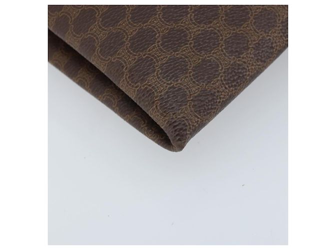 Céline Borsa tote in tela Macadam CELINE in pelle PVC marrone oro Auth ep13444 D'oro - vista 14