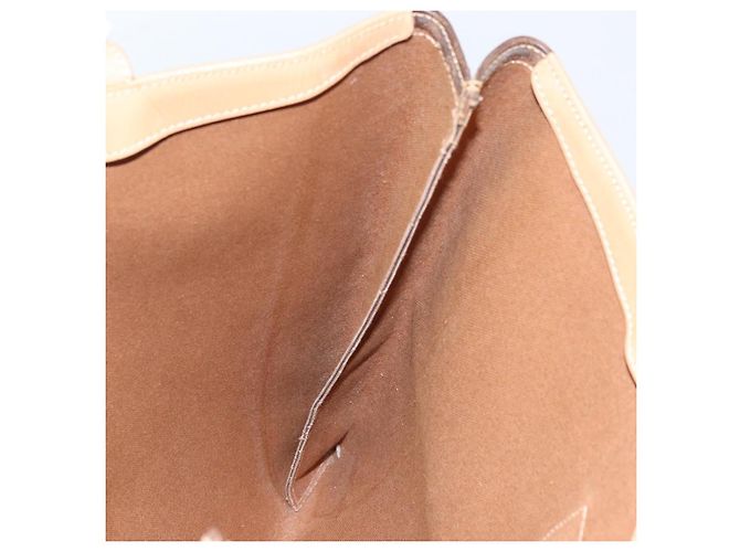 Céline Borsa tote in tela Macadam CELINE in pelle PVC marrone oro Auth ep13444 D'oro - vista 17