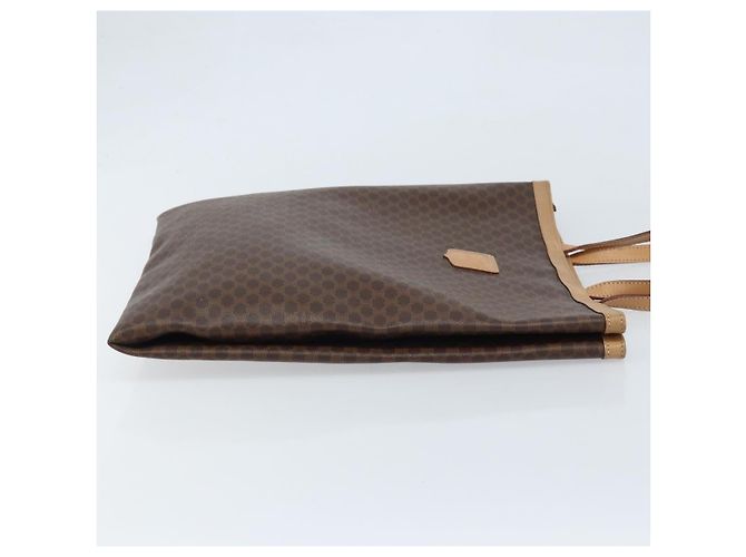 Céline Borsa tote in tela Macadam CELINE in pelle PVC marrone oro Auth ep13444 D'oro - vista 3