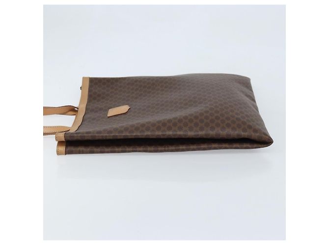 Céline Borsa tote in tela Macadam CELINE in pelle PVC marrone oro Auth ep13444 D'oro - vista 4