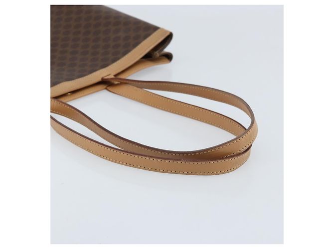 Céline Borsa tote in tela Macadam CELINE in pelle PVC marrone oro Auth ep13444 D'oro - vista 7