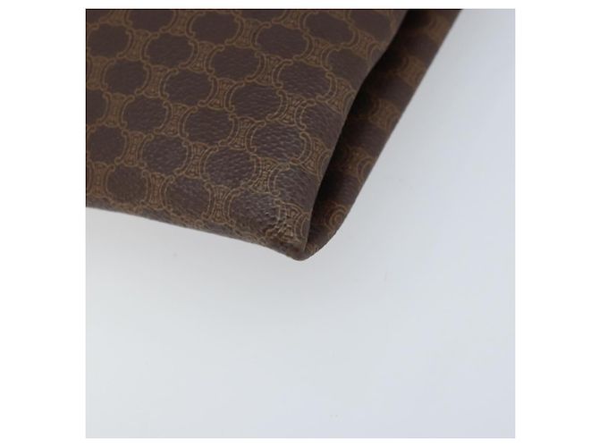 Céline Borsa tote in tela Macadam CELINE in pelle PVC marrone oro Auth ep13444 D'oro - vista 9