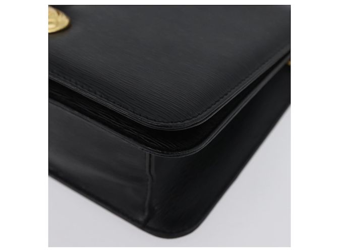 Chloé Borsa a spalla in pelle Chloe con catena nera e oro Auth 172236 Nero D'oro - vista 16