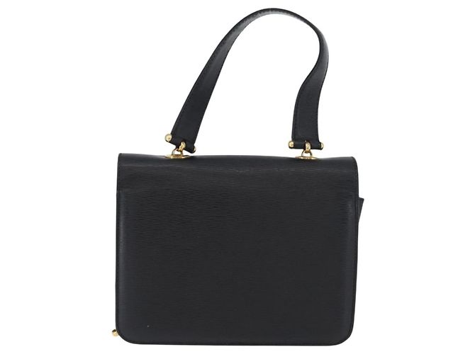 Chloé Borsa a spalla in pelle Chloe con catena nera e oro Auth 172236 Nero D'oro - vista 2