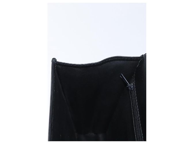 Chloé Borsa a spalla in pelle Chloe con catena nera e oro Auth 172236 Nero D'oro - vista 22