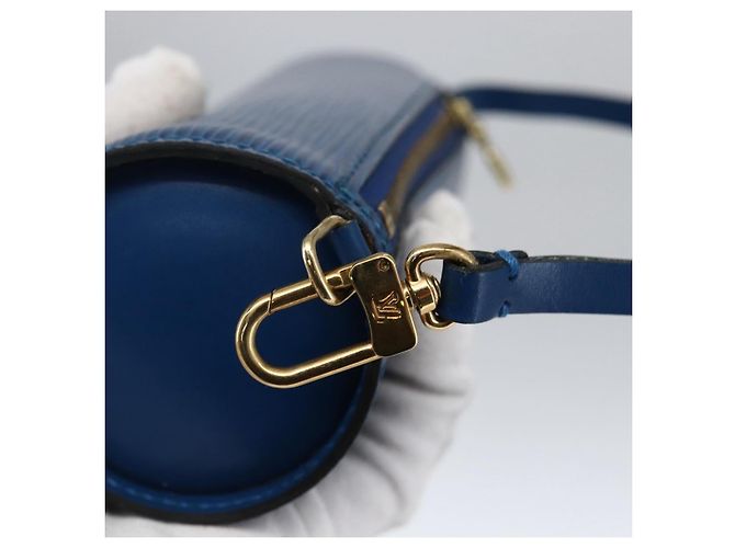 LOUIS VUITTON Pochette Soufflot Epi Blu LV Auth BA10296 - vista 17