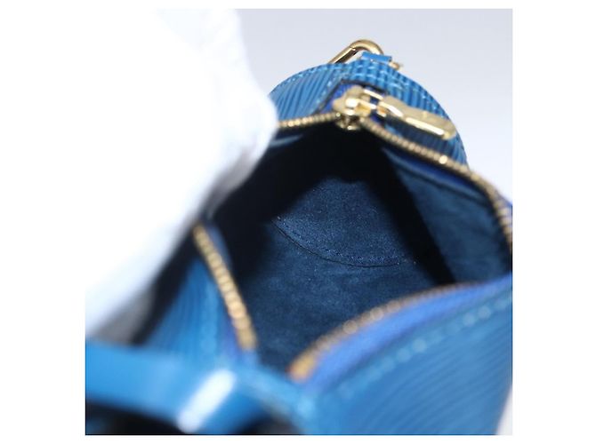 LOUIS VUITTON Pochette Soufflot Epi Blu LV Auth BA10296 - vista 19