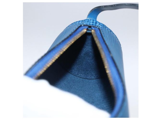 LOUIS VUITTON Pochette Soufflot Epi Blu LV Auth BA10296 - vista 20