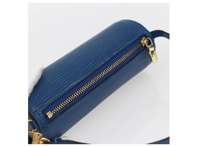 LOUIS VUITTON Pochette Soufflot Epi Blu LV Auth BA10296 - vista 6