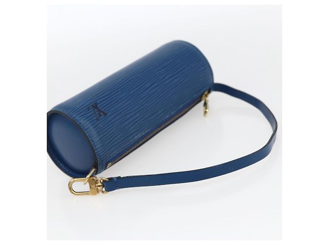 LOUIS VUITTON Pochette Soufflot Epi Blu LV Auth BA10296 - vista 7