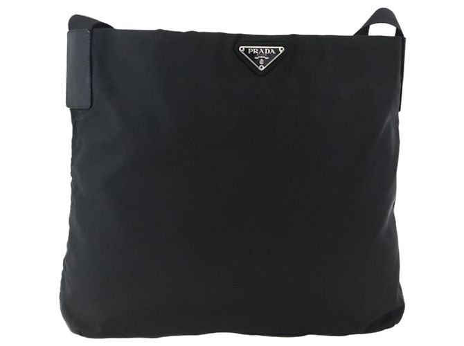 Borsa a Spalla PRADA in Nylon Nero Argento Autentica 170446 - vista 13