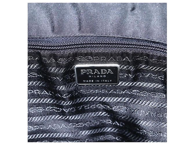Borsa a Spalla PRADA in Nylon Nero Argento Autentica 170446 - vista 17