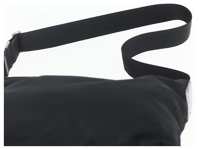Borsa a Spalla PRADA in Nylon Nero Argento Autentica 170446 - vista 8