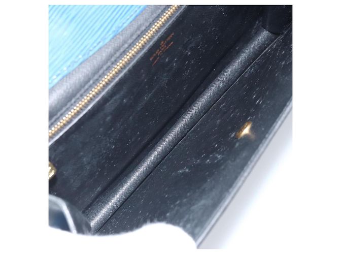 LOUIS VUITTON Clutch Montaigne 23 Epi Blu M52665 LV Auth am10715 - vista 10