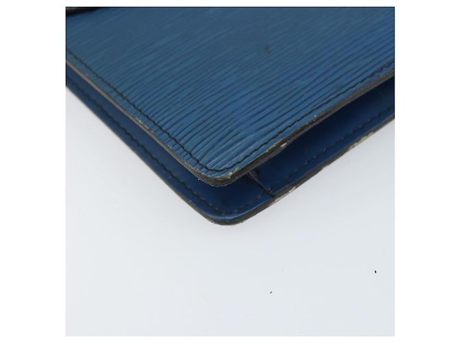 LOUIS VUITTON Clutch Montaigne 23 Epi Blu M52665 LV Auth am10715 - vista 14