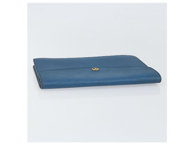 LOUIS VUITTON Clutch Montaigne 23 Epi Blu M52665 LV Auth am10715 - vista 5