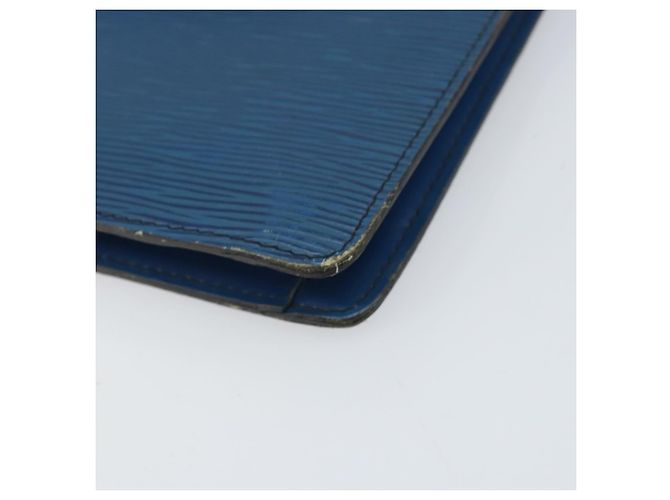 LOUIS VUITTON Clutch Montaigne 23 Epi Blu M52665 LV Auth am10715 - vista 7