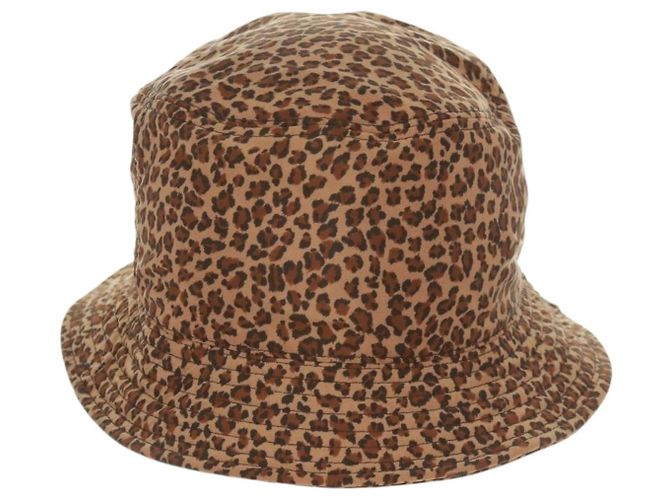 Cappello bucket in nylon marrone Auth 158572M di BOTTEGA VENETA - vista 2
