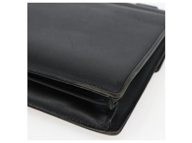 SAINT LAURENT Borsa a mano in pelle nera dorata Auth 166857 Nero D'oro - vista 15