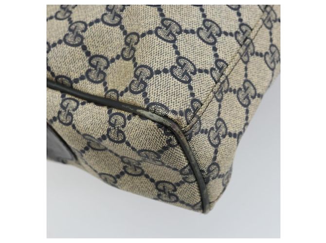 Borsa a mano Gucci GG Supreme Sherry Line PVC Navy Gold Auth ep13353 D'oro Blu navy - vista 16