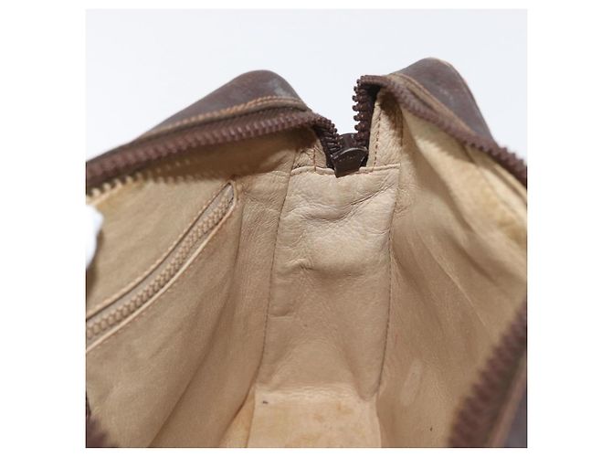 Borsa a Spalla Gucci GG Supreme Horsebit Web Sherry Line PVC Beige Oro Auth 169629 D'oro - vista 19